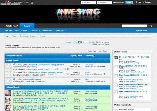 Anime-Sharing torrent